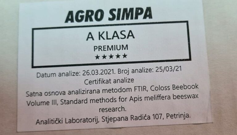 Satna osnova sa certifikatom kvalitete, Blog, Pčelarska oprema
